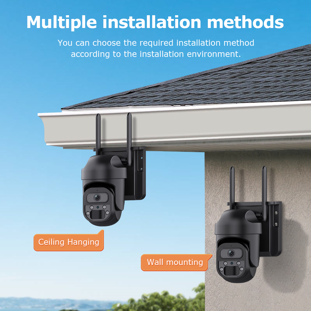 Himost HiSC08 3MP 4G Wireless Solar Powered Security Camera Auto Tracking
