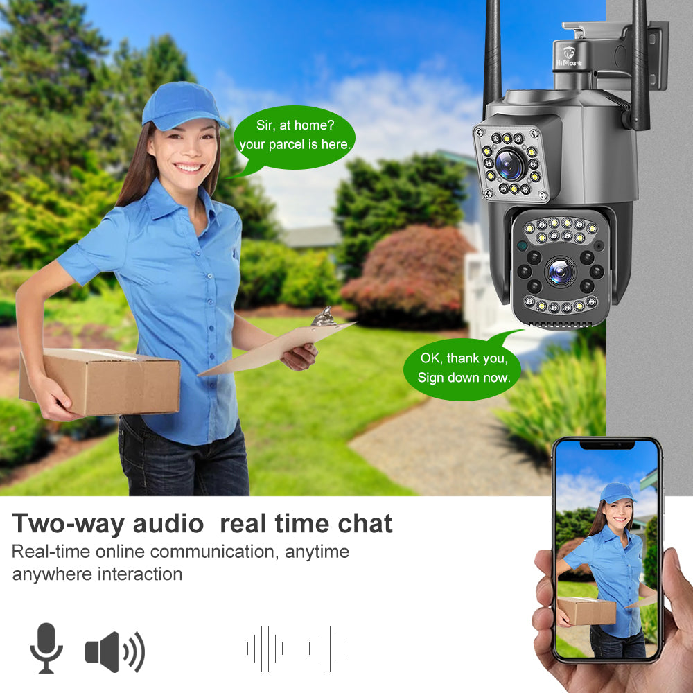 HiMost HiSC03 Smart Wifi Camera Wireless Outdoor Security Camera Dual Lens