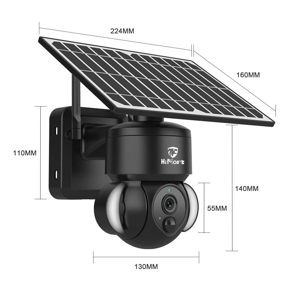 HiMost HiSC17 4MP 4G Solar Power Wireless Security Camera with PIR Motion