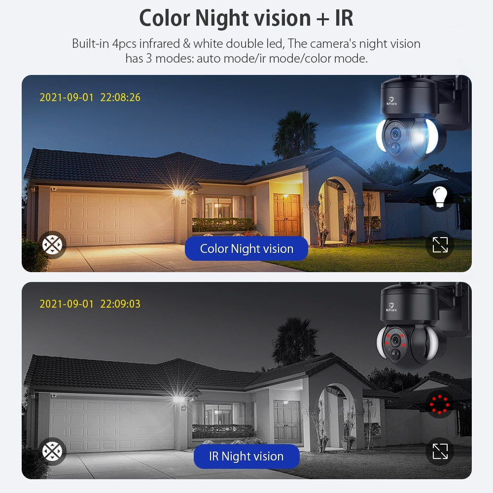 HiMost HiSC17 4MP 4G Solar Power Wireless Security Camera with PIR Motion