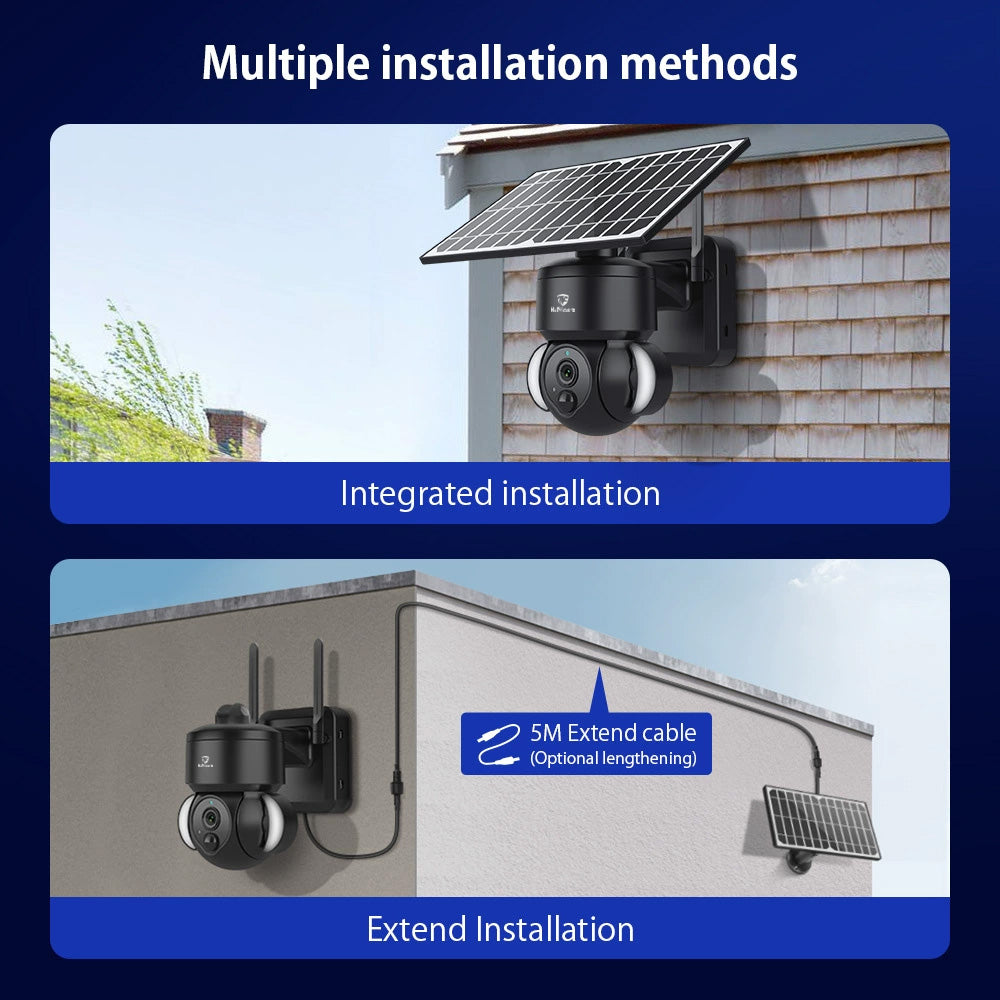 HiMost HiSC17 4MP 4G Solar Power Wireless Security Camera with PIR Motion
