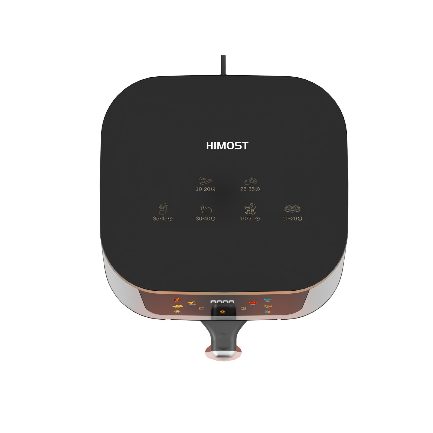 HiMost S21VSS 12L Stainless Steel Air Fryer with Visible Window