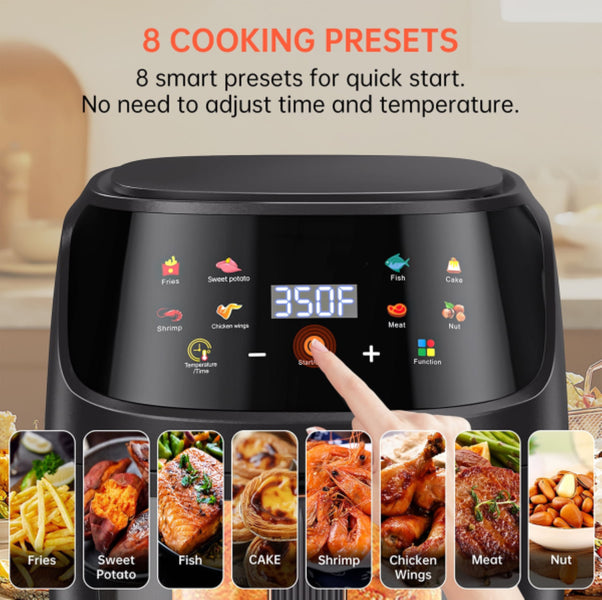 HiMost S20 8L Air Fryer with Visible Window