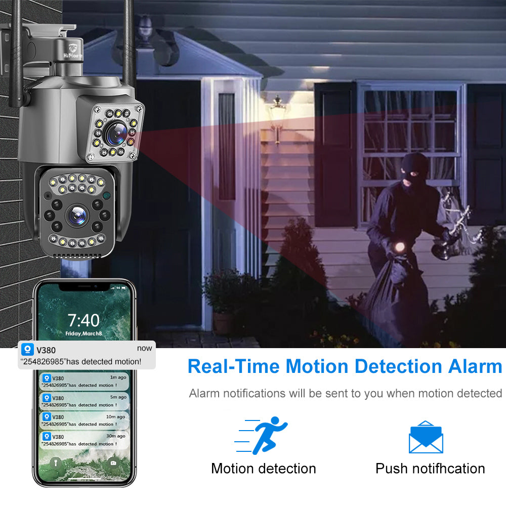 HiMost HiSC03 Smart Wifi Camera Wireless Outdoor Security Camera Dual Lens