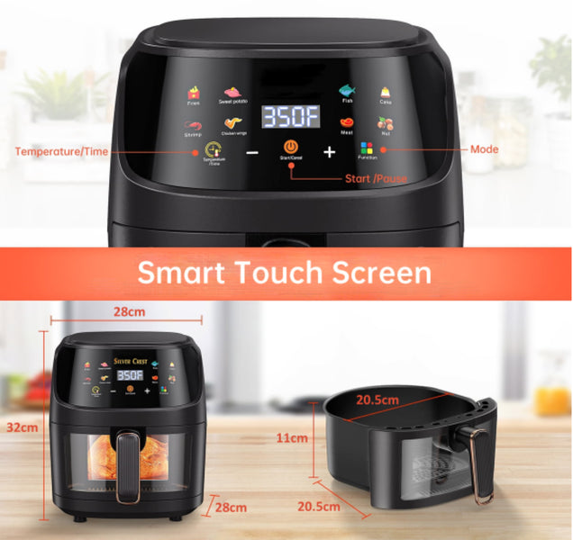 HiMost S20 8L Air Fryer with Visible Window