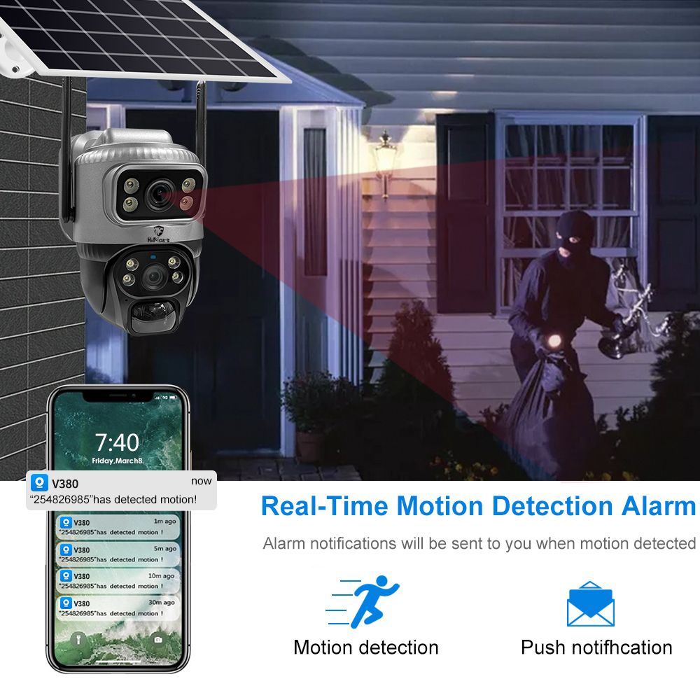 HiMost VCS20 WiFi Connecting Solar Powered Camera Wireless Security Camera