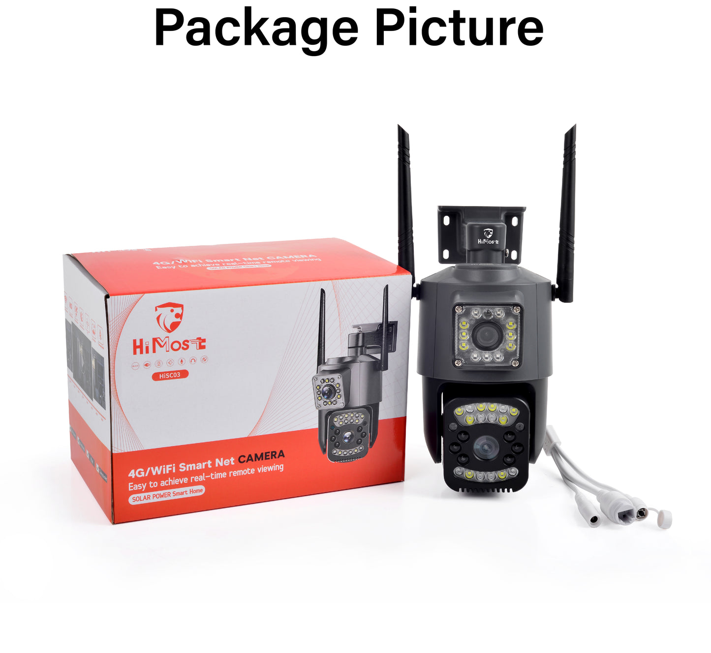 HiMost HiSC03 Smart Wifi Camera Wireless Outdoor Security Camera Dual Lens