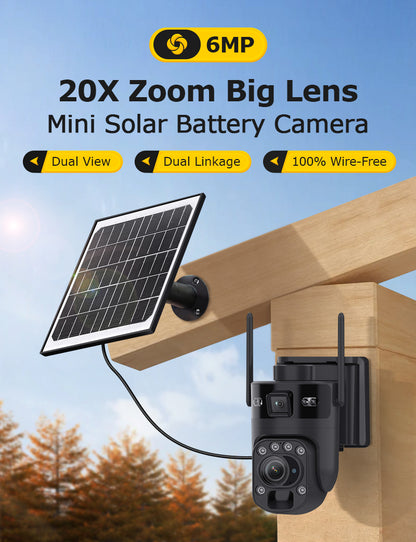6MP WiFi Security Camera with 20x Optical Zoom & Linked Dual View – HiMost HiSC21