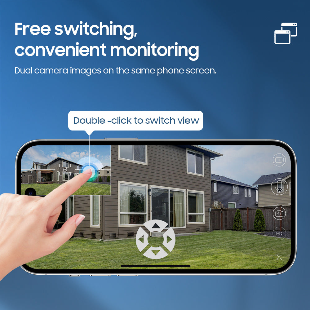 HiMost HiSC18 Dual Lens 6MP Solar Power Wifi PTZ Outdoor Security Camera