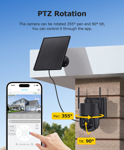 6MP 4G Security Camera with 12× Optical Zoom & Dual-Lens Live View – HiMost HiSC20