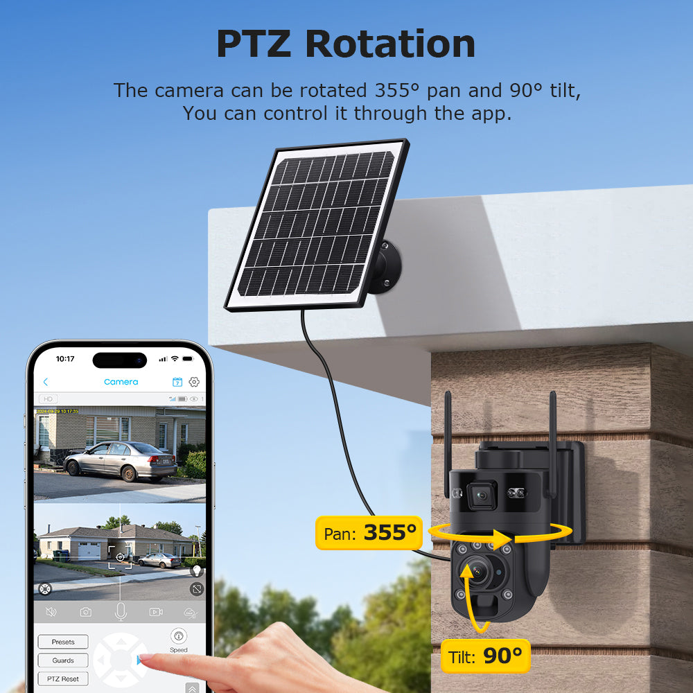6MP 4G Security Camera with 20x Optical Zoom & Linked Dual View – HiMost HiSC21