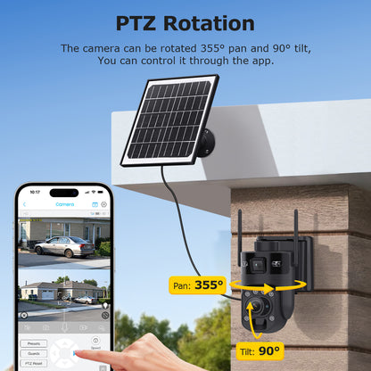 6MP 4G Security Camera with 20x Optical Zoom & Linked Dual View – HiMost HiSC21