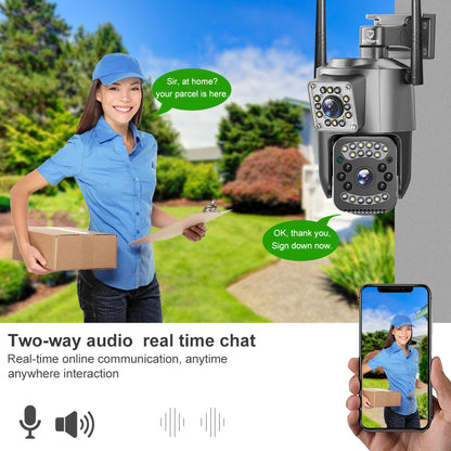 HiMost HiSC03 Smart Wifi Camera Wireless Outdoor Security Camera Dual Lens