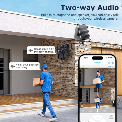 6MP WiFi Security Camera with 3-Lens & 15x Hybrid Zoom – Himost HiSC09