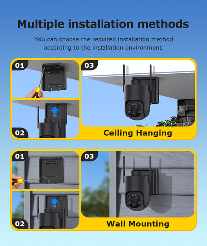 6MP 4G Security Camera with 12× Optical Zoom & Dual-Lens Live View – HiMost HiSC20