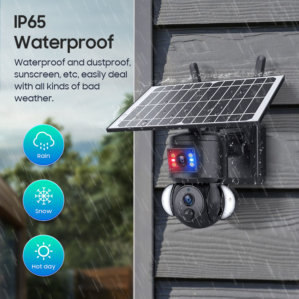 HiMost HiSC18 Dual Lens 6MP Solar Power Wifi PTZ Outdoor Security Camera