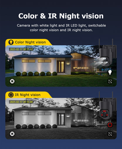 6MP 4G Security Camera with 12× Optical Zoom & Dual-Lens Live View – HiMost HiSC20