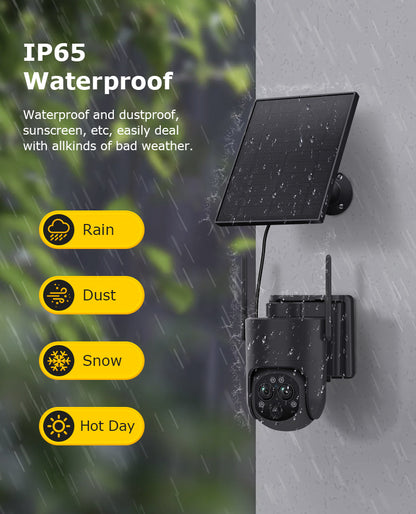 6MP 4G Security Camera with 12× Optical Zoom & Dual-Lens Live View – HiMost HiSC20