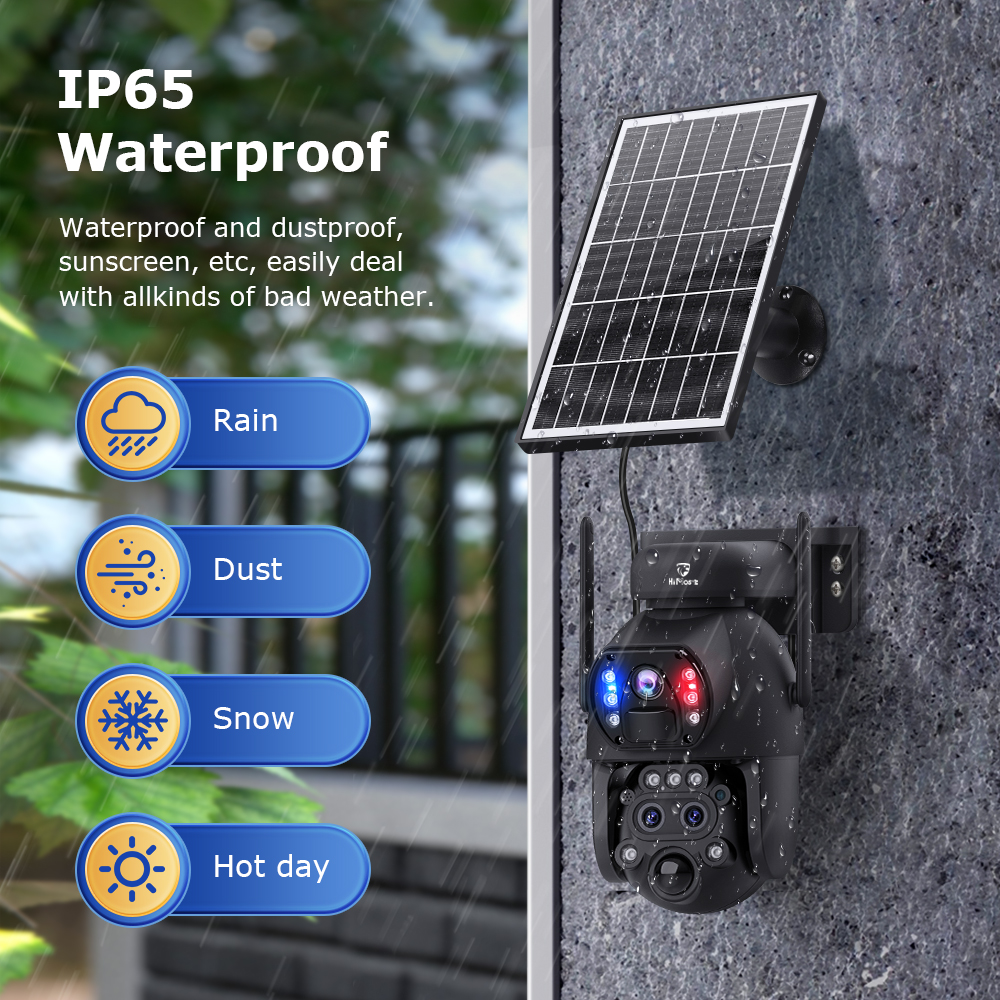 6MP WiFi Security Camera with 3-Lens & 15x Hybrid Zoom – Himost HiSC09