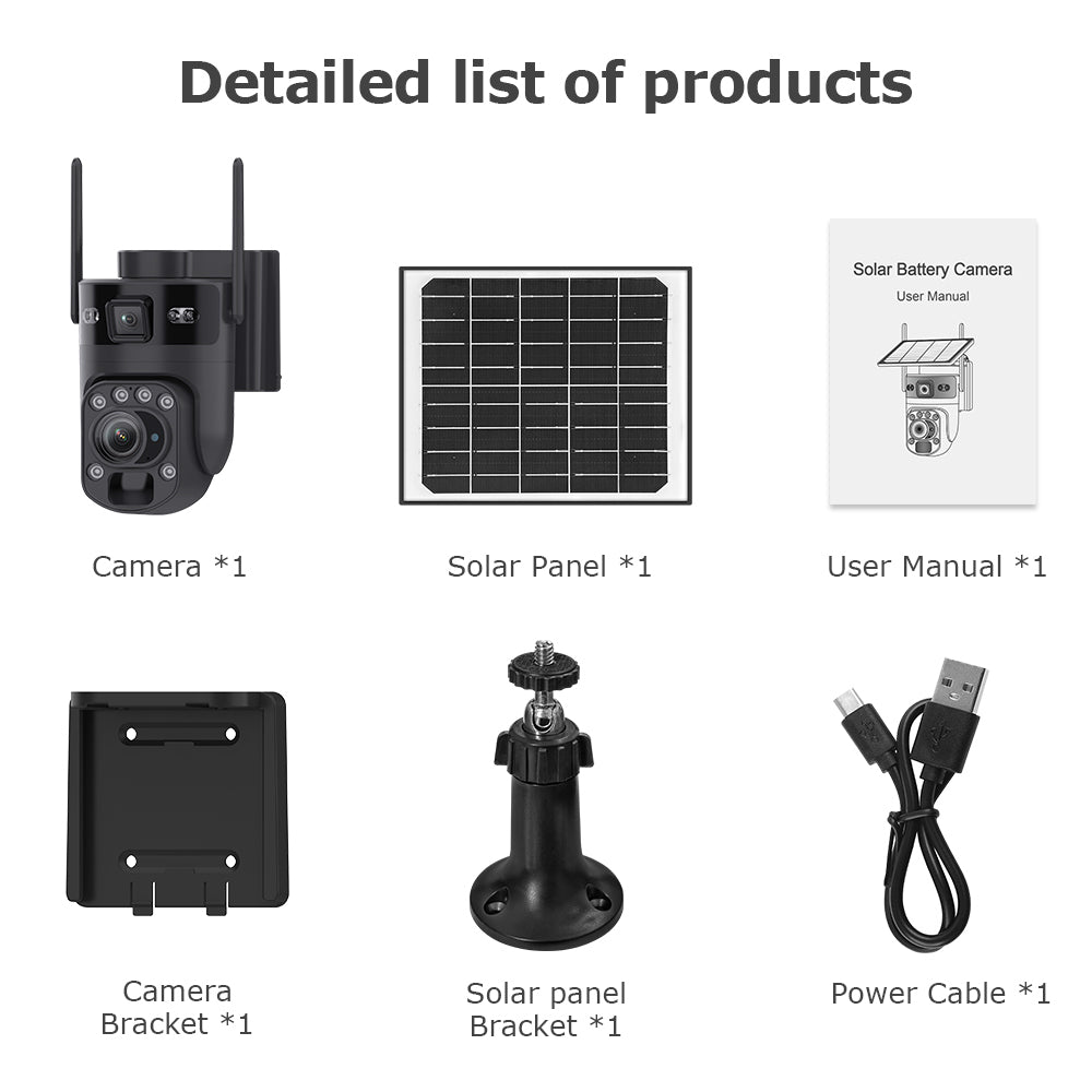 6MP 4G Security Camera with 20x Optical Zoom & Linked Dual View – HiMost HiSC21