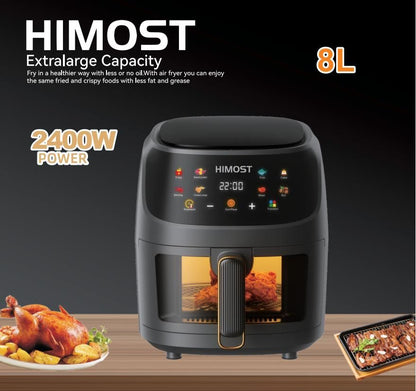 HiMost S20 8L Air Fryer with Visible Window