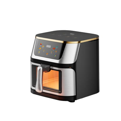 HiMost S21VSS 12L Stainless Steel Air Fryer with Visible Window
