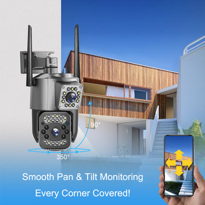 HiMost HiSC03 Smart Wifi Camera Wireless Outdoor Security Camera Dual Lens