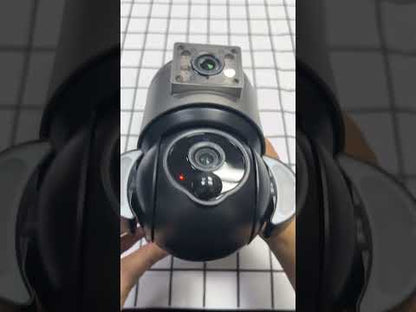 HiMost HiSC18 6MP 4G Solar Wireless Security Camera Dual Lens Waterproof